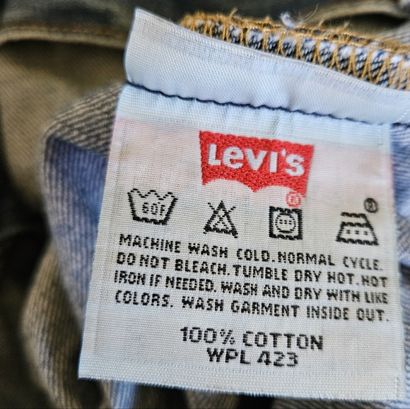 Levi's 501XX Button Fly Straight Leg Jeans Medium Wash - Picture 9 of 11